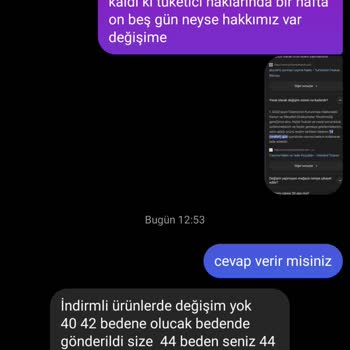 Değişim Talebine Yanıt Alamama Sorunu
