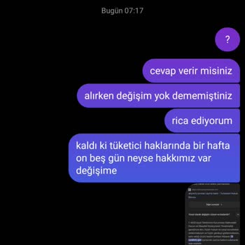 Değişim Talebine Yanıt Alamama Sorunu