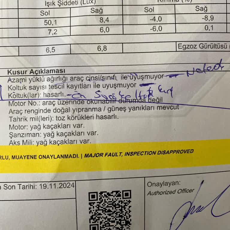 Tüvtürk'te Geçmeyen Araç Muamması