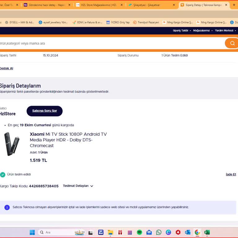 Hzlstore.com Yanlış Ürün Ve İade Sorunlarıyla Mağduriyet!