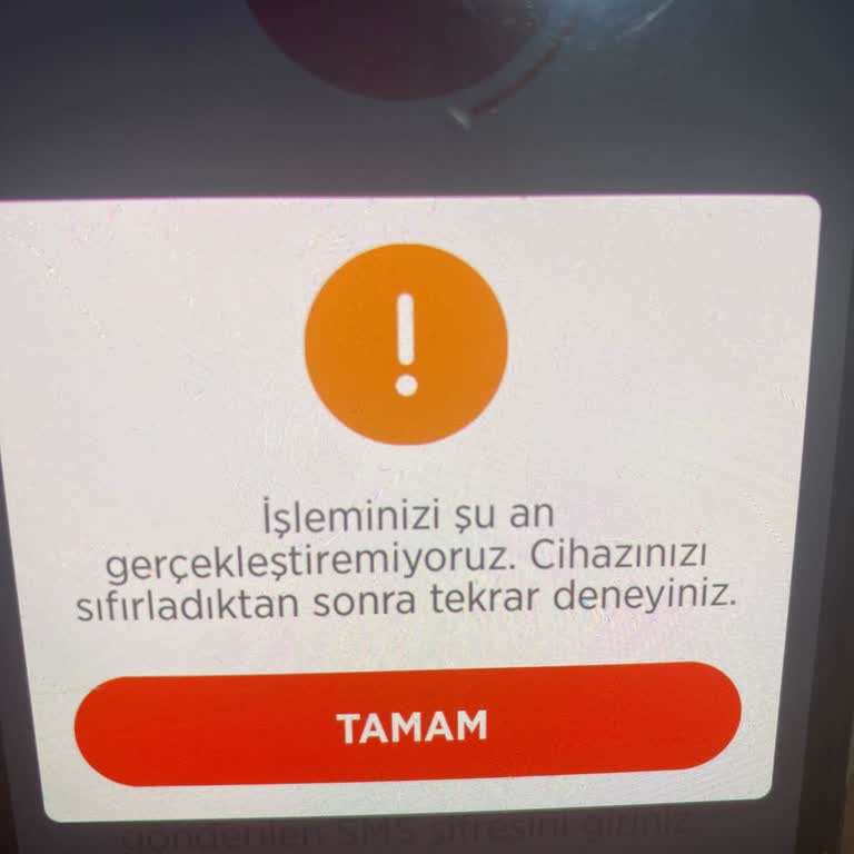 Ziraat Mobil Uygulamasında Cihaz Hatası Sorunu