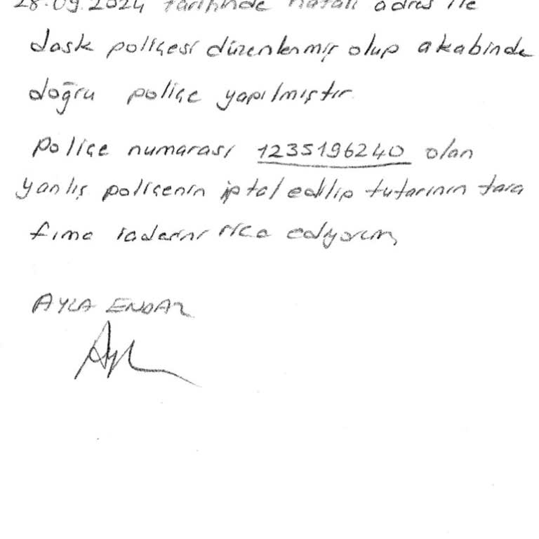Yanlış DASK Poliçesi Ve Çözülmeyen İptal Süreci