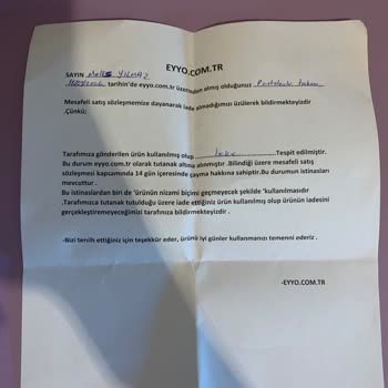 Yanlış Beden Ve İade Sorunu: Müşteri Hizmeti Eksikliği