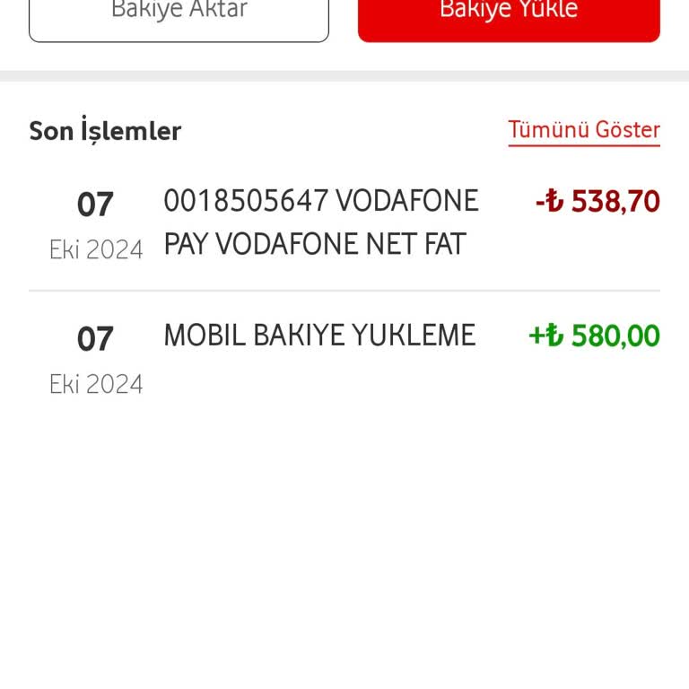 Vodafone Pay İle Ödenen Faturanın İadesi Yapılmadı
