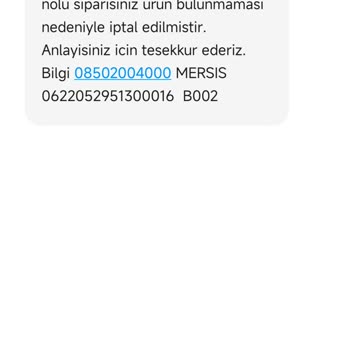 Migros Sanal Market Stok Problemi Ve İptal Edilen Sipariş