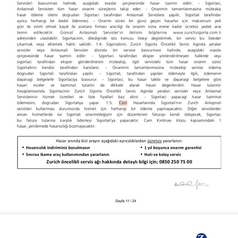 Sigorta Şirketinin Yanıltıcı Hizmet Sözü