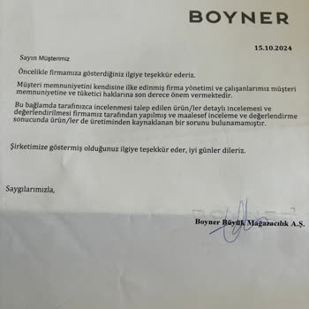 Boyner'den Alınan Ayakkabının Sürekli İadesi