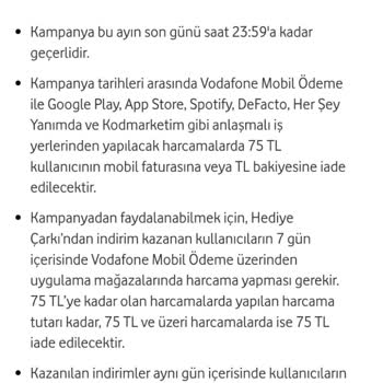 Vodafone Kampanya İadesi Mağduriyeti