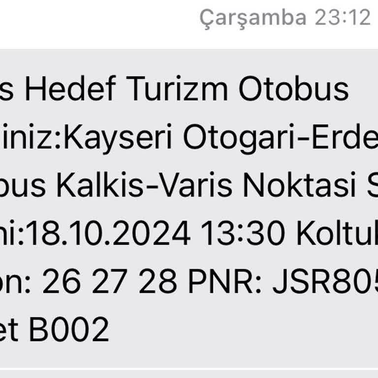 Sivas Öz Hedef Turizm İle Yolculuk Kabusu