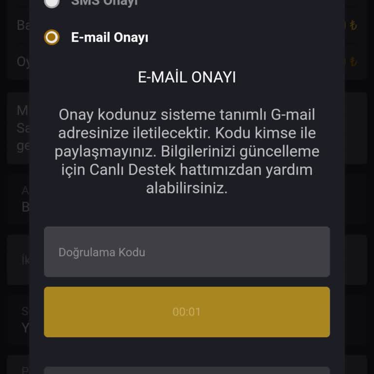 Para Çekiminde Doğrulama Kodu Sorunu
