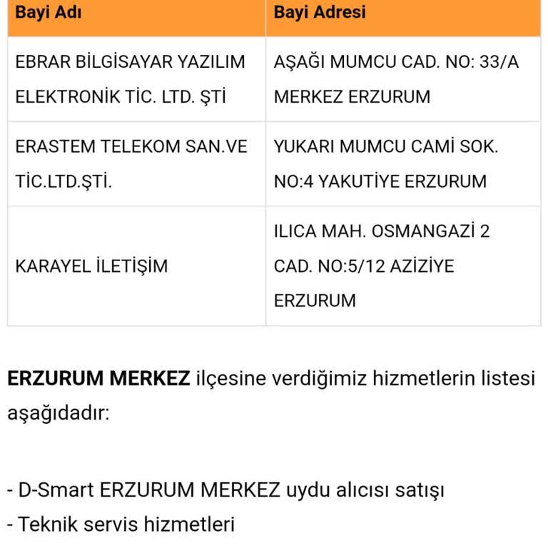 Erzurum'da D-Smart Bayisi Yok, Fazladan Ücret Talebi