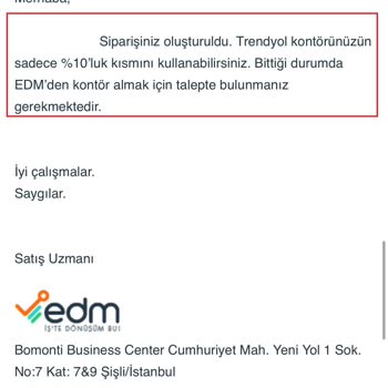 Trendyol Ve EDM Bilişim Arasında Kontör Kesintisi Sorunu