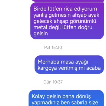 Yanlış Gelen Masa Ayakları Ve Geciken Çözüm Süreci
