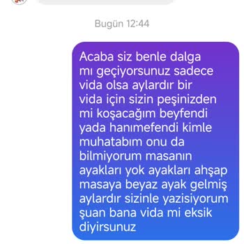 Yanlış Gelen Masa Ayakları Ve Geciken Çözüm Süreci