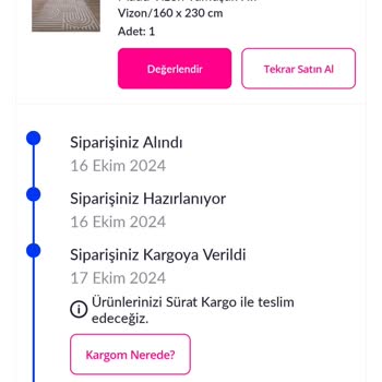 Giza Home Yanlış Hatalı Ürün Gönderdi