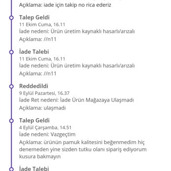N11 İade Sürecinde Mağduriyet