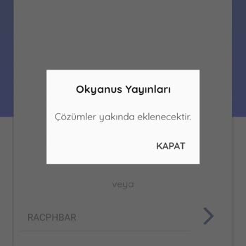 Okyanus Yayıncılık Uygulamasında Erişim Sorunu