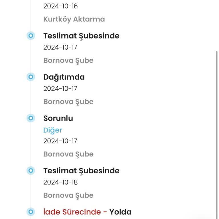 Kargoist Bornova Şubesi'nin Sorumsuzluğu Ve İletişim Eksikliği