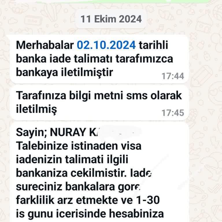 İade Sürecindeki İletişimsizlik Ve Gecikme