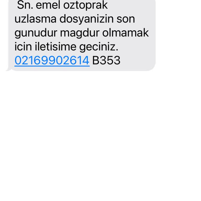 Yanıltıcı SMS İle Sahte Uzlaşma Çağrısı