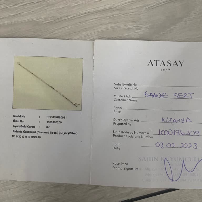 Atasay'dan Aldatıcı Pırlanta Yatırımı