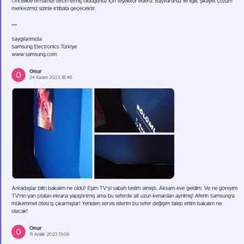 Samsung TV'de LED Panel Ayrılması: Kalite Sorunu Ve Müşteri Memnuniyetsizliği