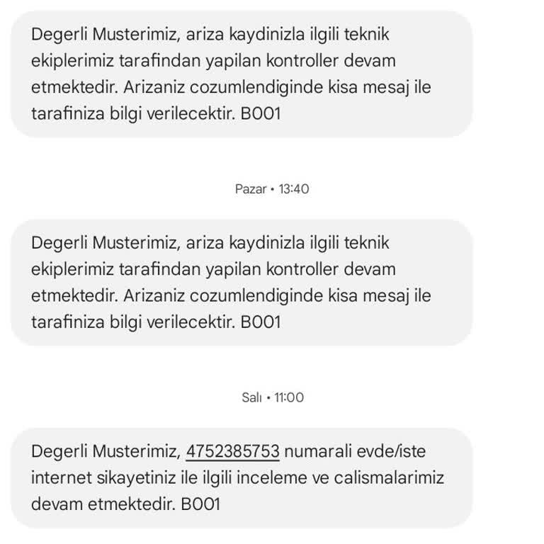 Türk Telekom'un Yetersiz Arıza Desteği