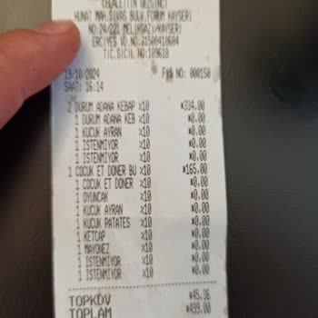 Çiğ Adana Dürüm Ve İlgisiz Müşteri Hizmeti Deneyimi