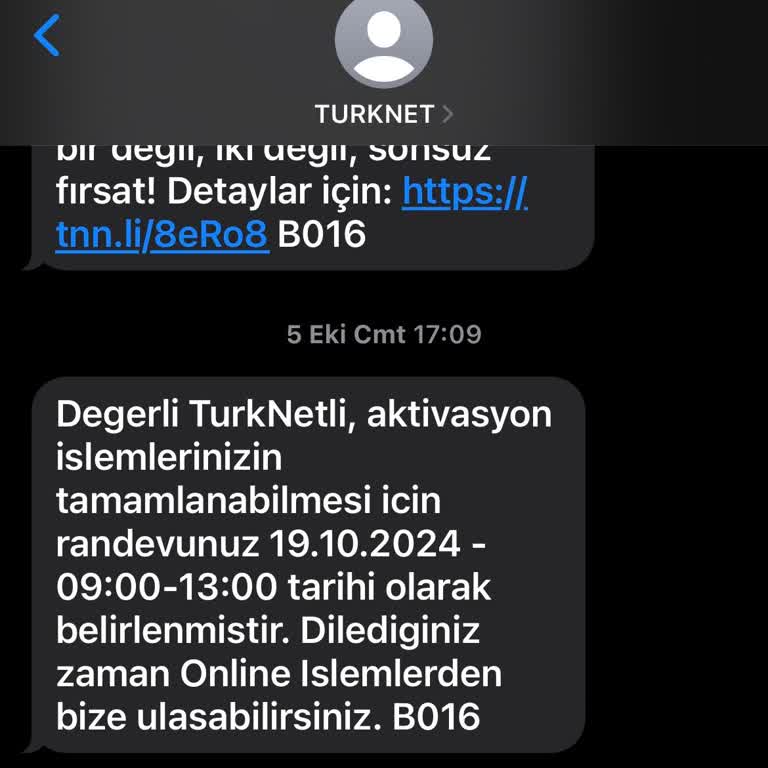 TurkNet Randevu Sorunu Ve Müşteri Hizmetleri İletişimsizliği