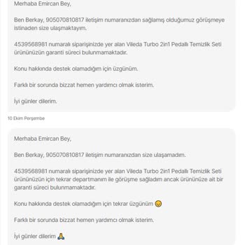 Hepsiburada'dan Aldığımız Vileda Bozuk Çıktı, Çözüm Sunulmuyor