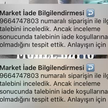 Trendyol GO'da Teslimat Ve İade Sorunu