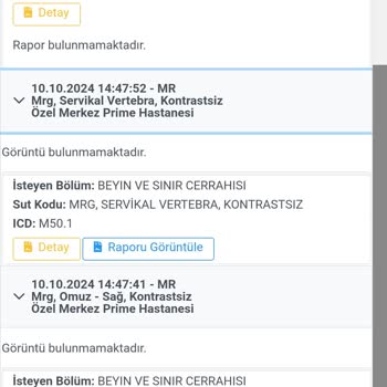 MR Sonuçlarının E-Nabız'a Yüklenmemesi Ve İletişim Sorunları