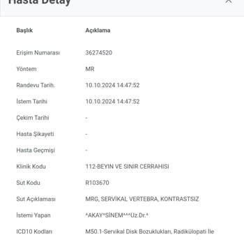 MR Sonuçlarının E-Nabız'a Yüklenmemesi Ve İletişim Sorunları