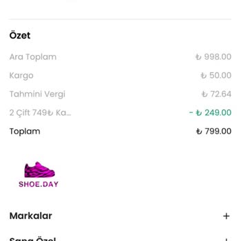 Shoeday Butik'ten İade Sorunu Ve Ekstra Ücretler