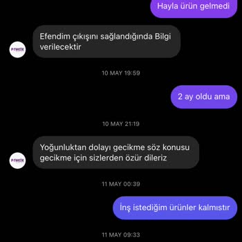 Bir Yıldır Beklenen Ürün Ve Cevapsız Mesajlar