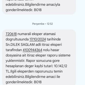 Eksper Raporundaki Değer Kaybı Hatası
