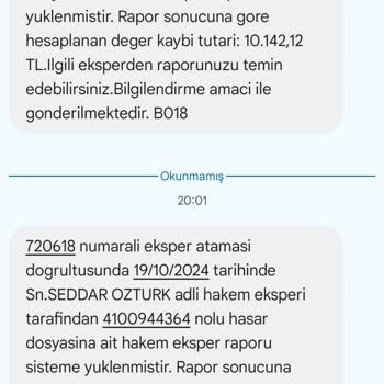 Eksper Raporundaki Değer Kaybı Hatası
