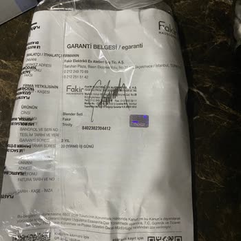 Fakir Blender Motoru Duman Çıkardı