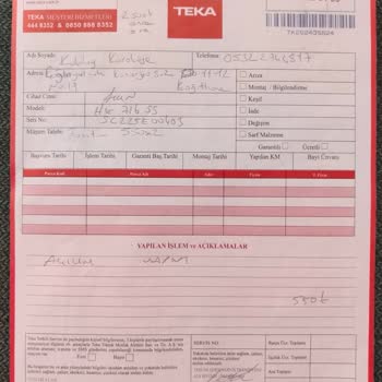 Teka Yetkili Servisi Ve Genel Merkezinin Müşteri Memnuniyetsizliği