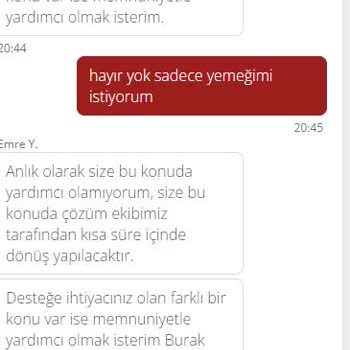 Soğuk Ve Deforme Yemek, İlgisiz Destek