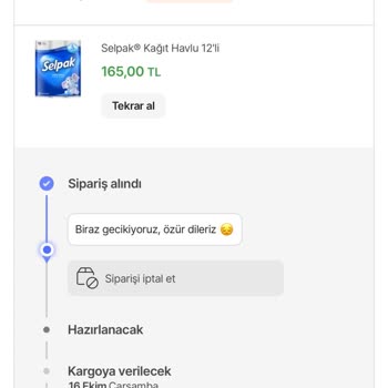Hepsiburada'dan Sipariş Edilen Ürün Hala Gönderilmedi