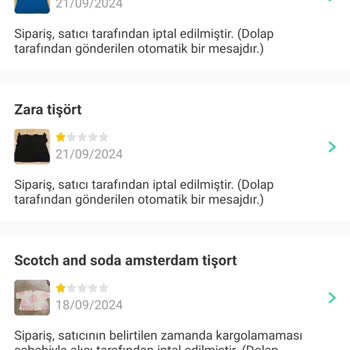 Kargolanmayan Ürün Ve Yetersiz Hizmetler