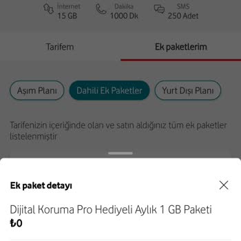 Yanıltıcı Ücretsiz Paket Ücreti: Vodafone'dan Beklenmedik Fatura Sürprizi
