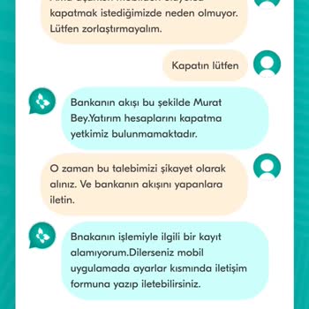 Mobil Bankacılıkta Yatırım Hesabı Kapatma Çilesi