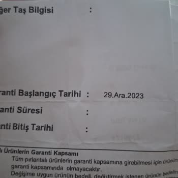 Pırlanta Bileklik Garanti Sorunu