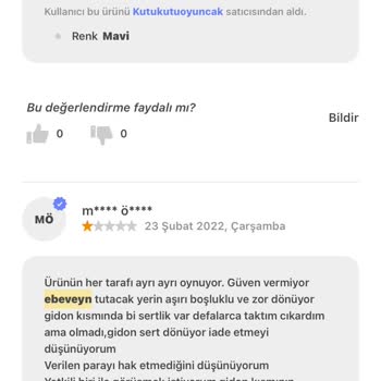 Ebeveyn Kontrol Kolu Problemi