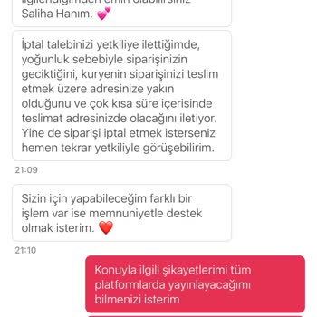 Siparişin Geç Teslimatı Ve İade Sorunu