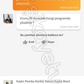 Pelüşlü Kot Ceket Boya Akıttı, Trendyol Destek Sağlamıyor