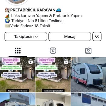 Ayla_prefabrik_karavan (Instagram) Şikayeti