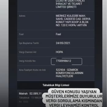 Ayla_prefabrik_karavan (Instagram) Şikayeti